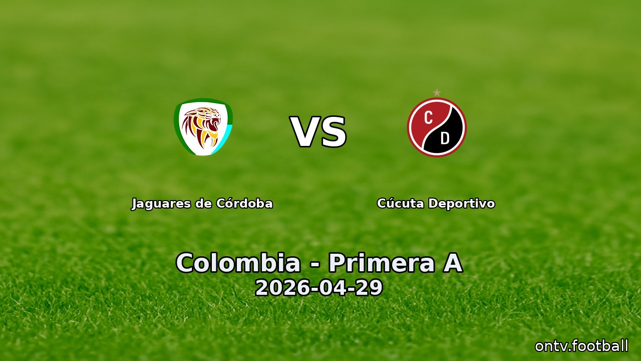 Jaguares de Córdoba vs Cúcuta Deportivo