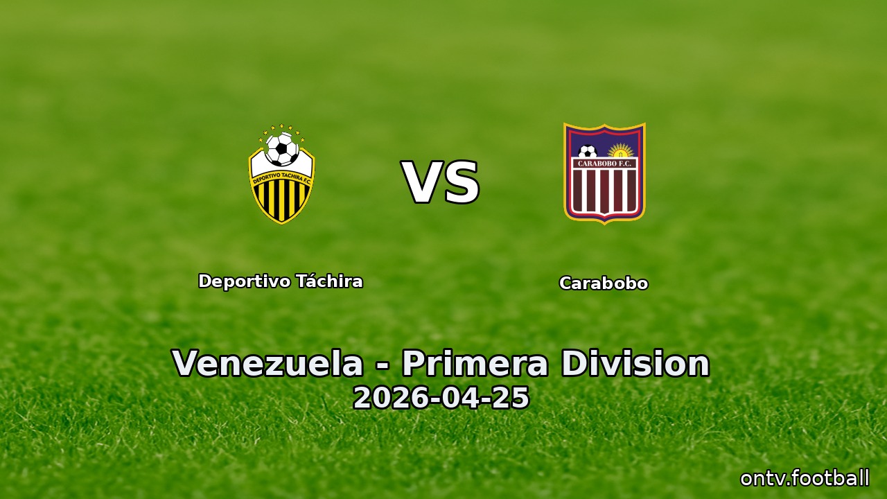 Deportivo Táchira vs Carabobo