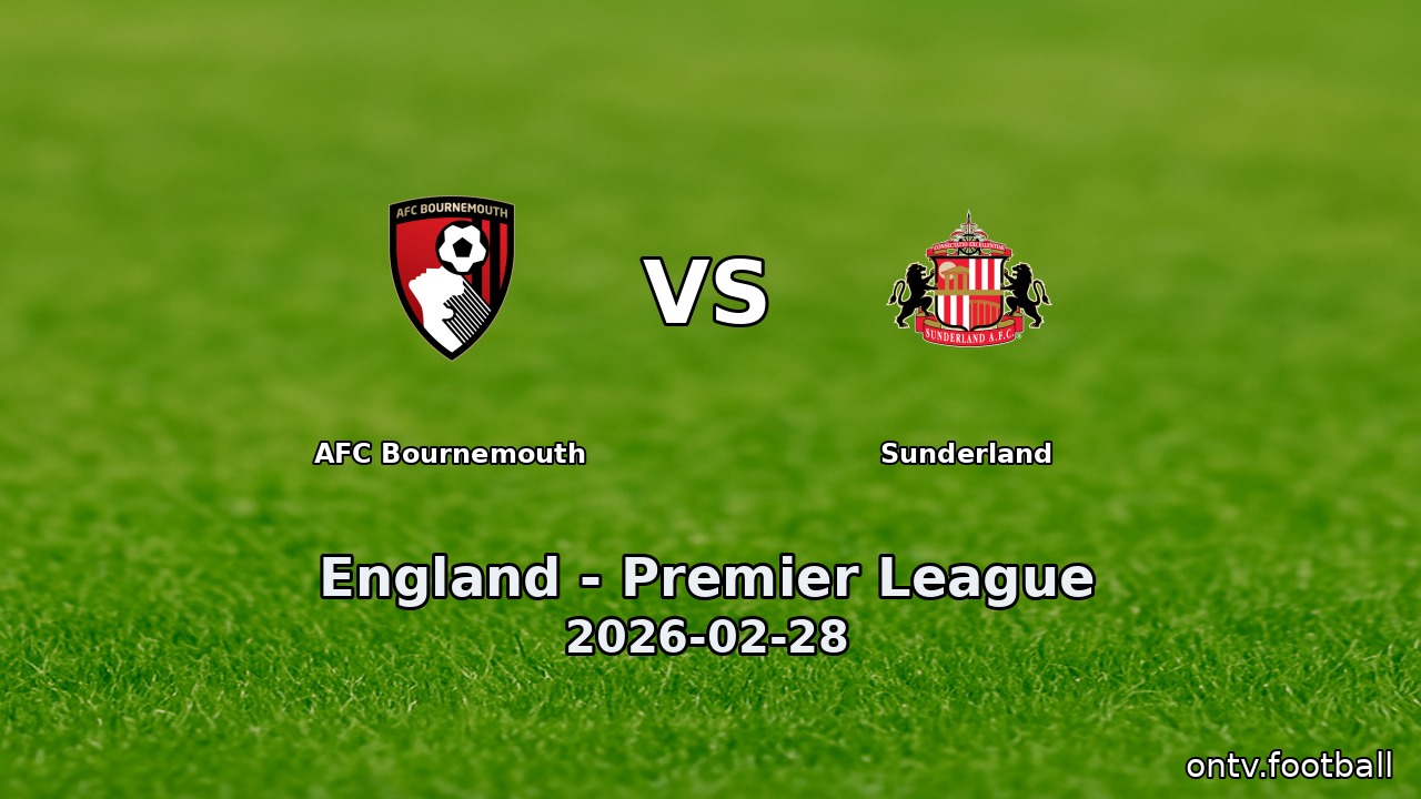 AFC Bournemouth vs Sunderland