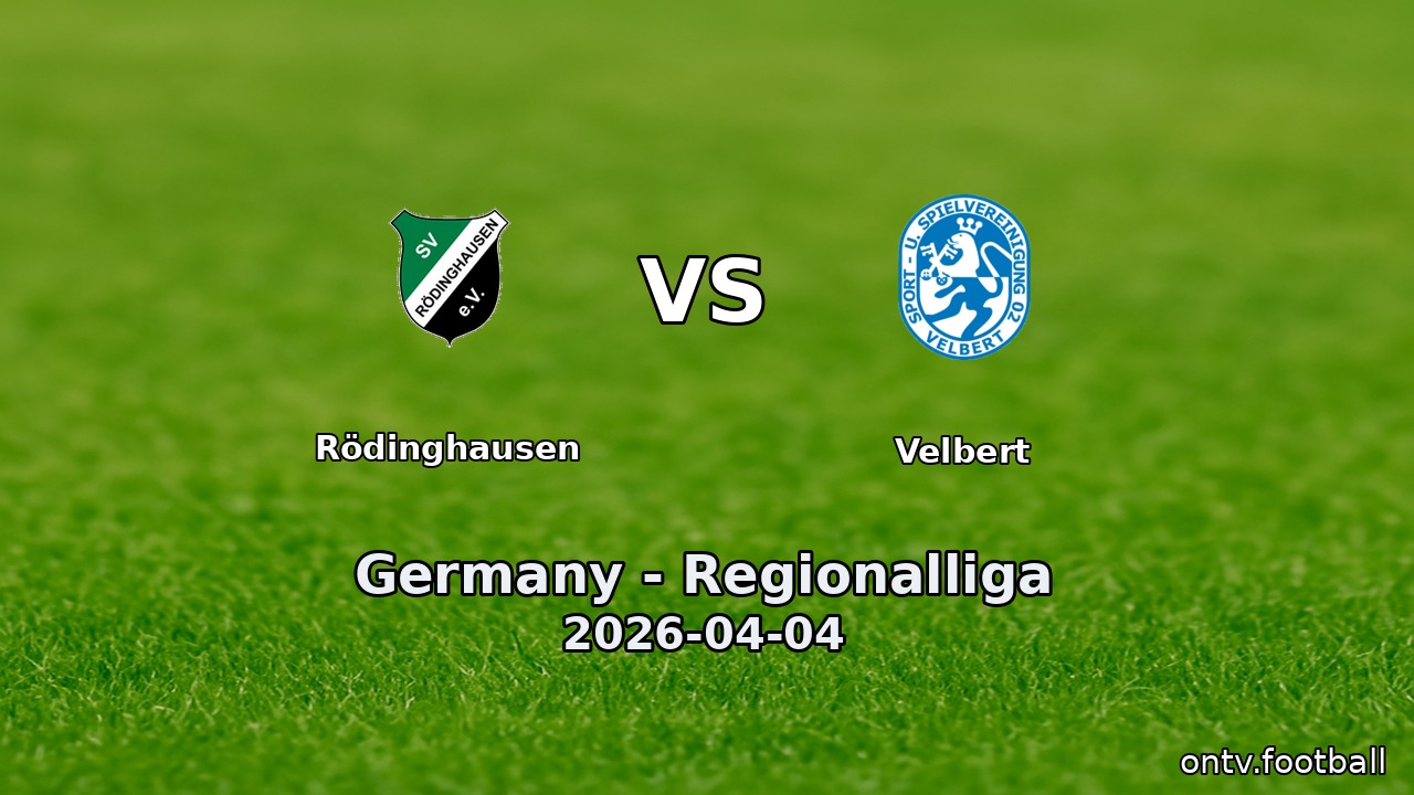 Rödinghausen vs Velbert