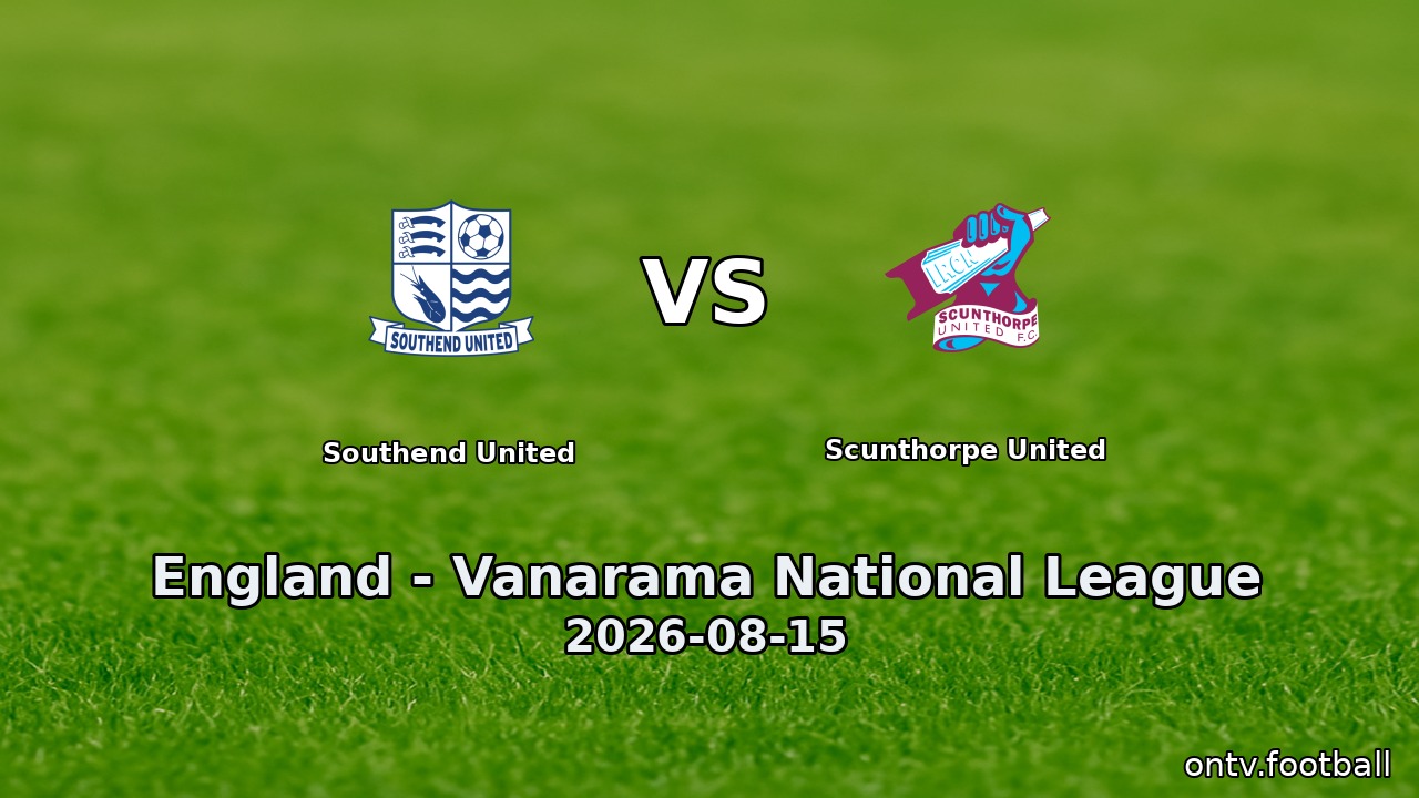 Southend United vs Scunthorpe United