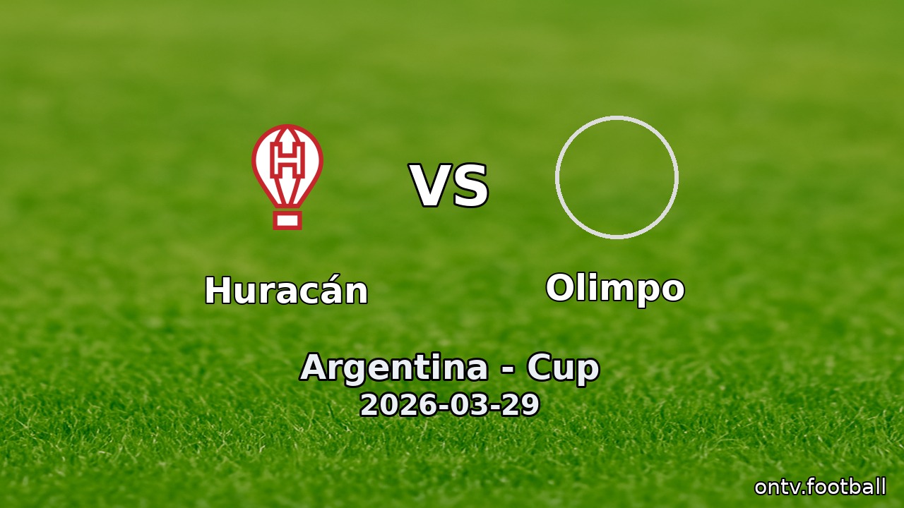 Huracán vs Olimpo