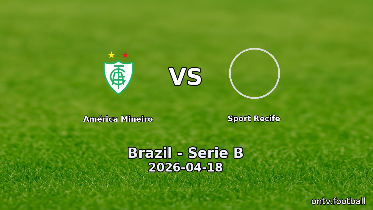 América Mineiro vs Sport Recife