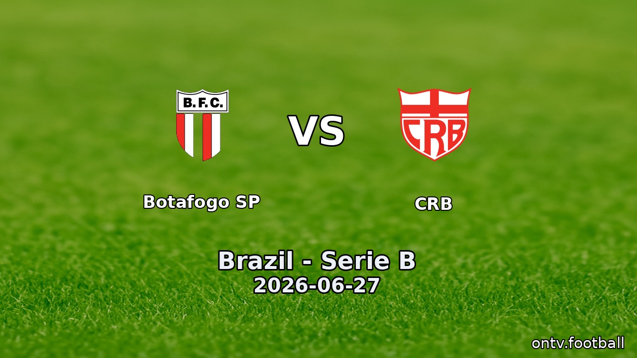 Botafogo SP vs CRB