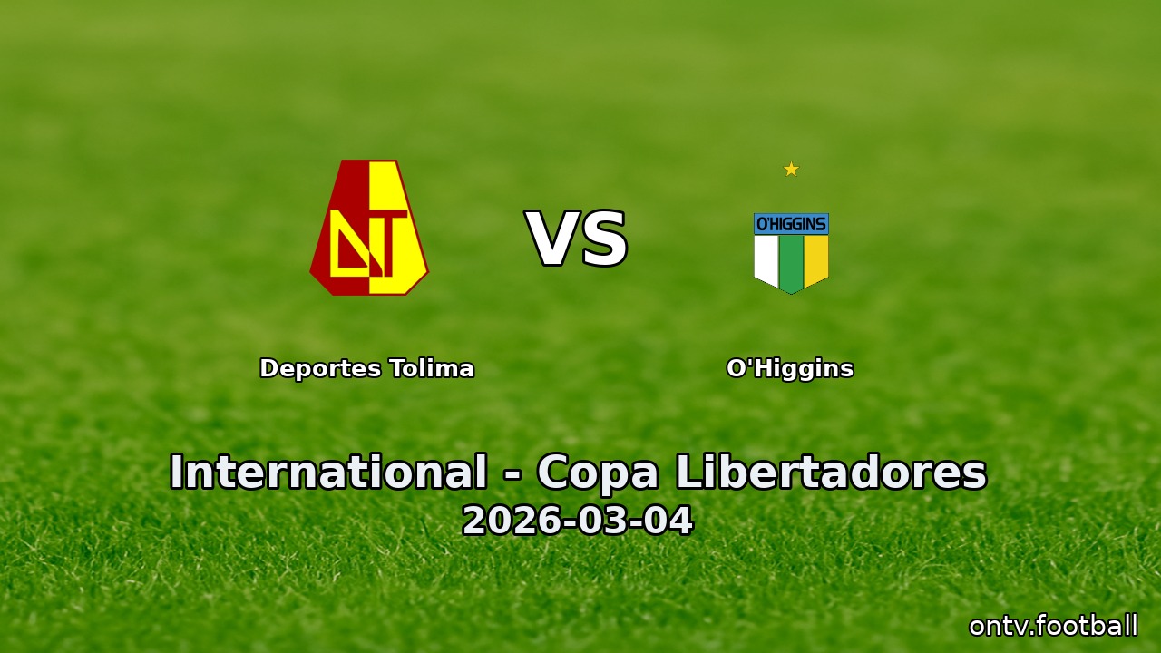 Deportes Tolima vs O'Higgins