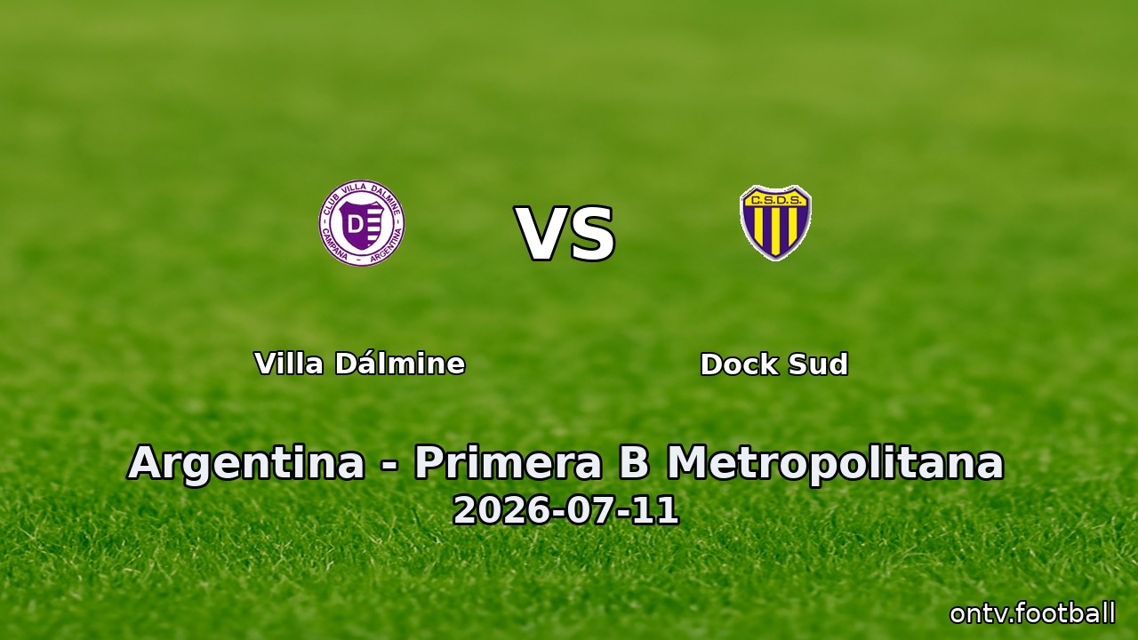 Villa Dálmine vs Dock Sud