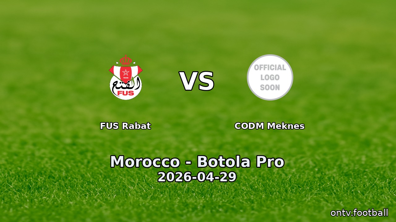 FUS Rabat vs CODM Meknes