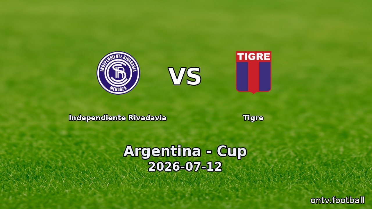 Independiente Rivadavia vs Tigre