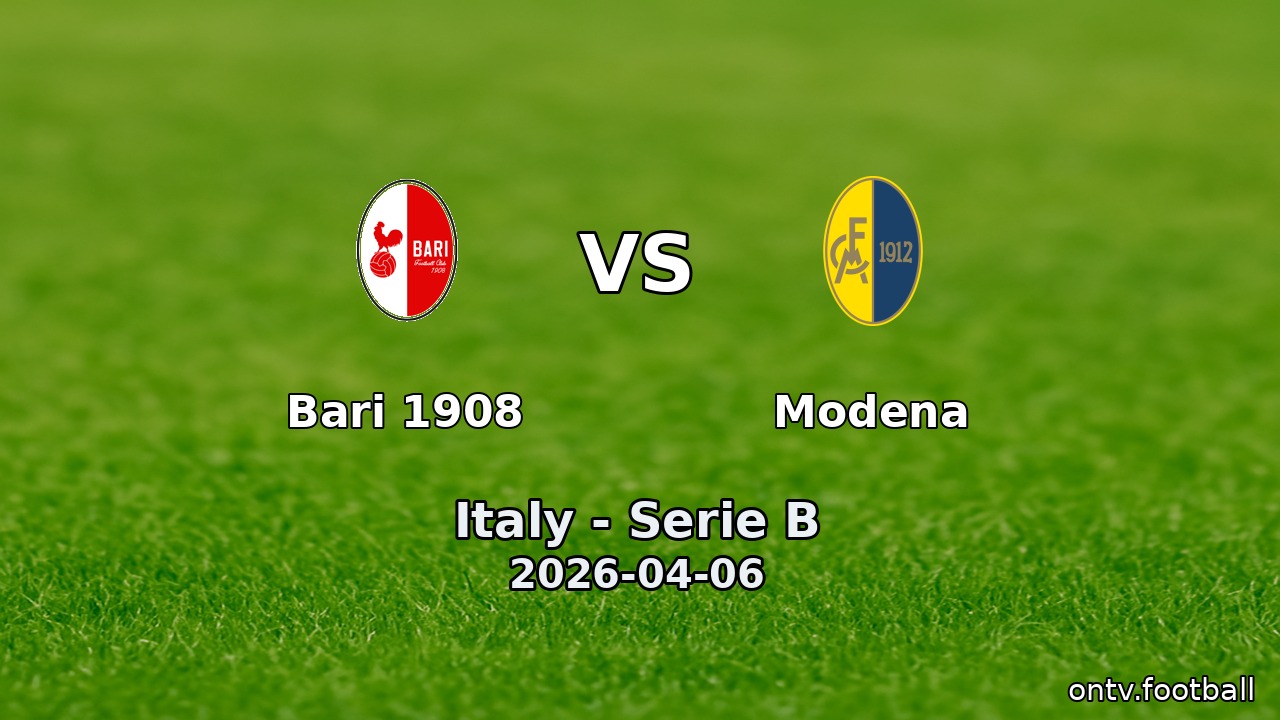Bari 1908 vs Modena
