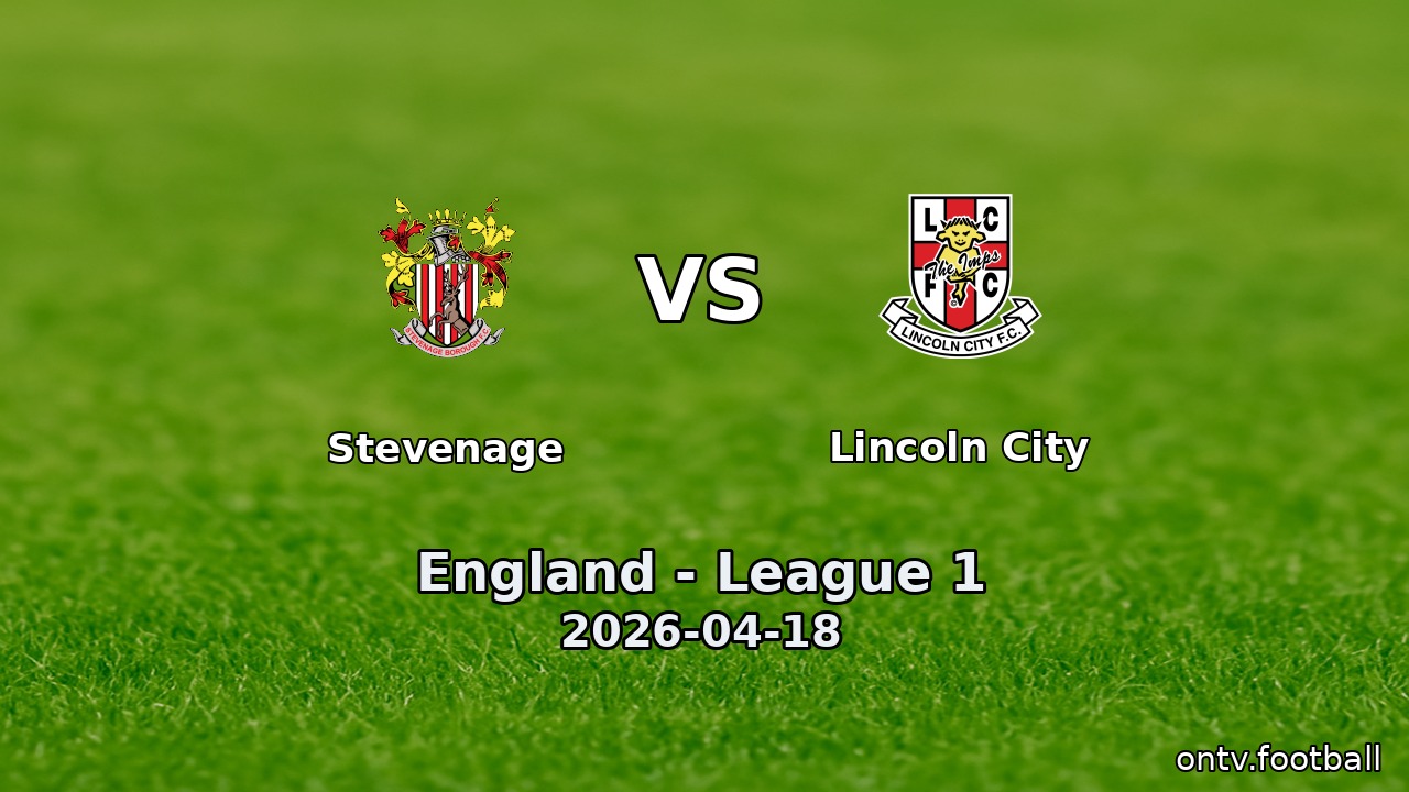 Stevenage vs Lincoln City