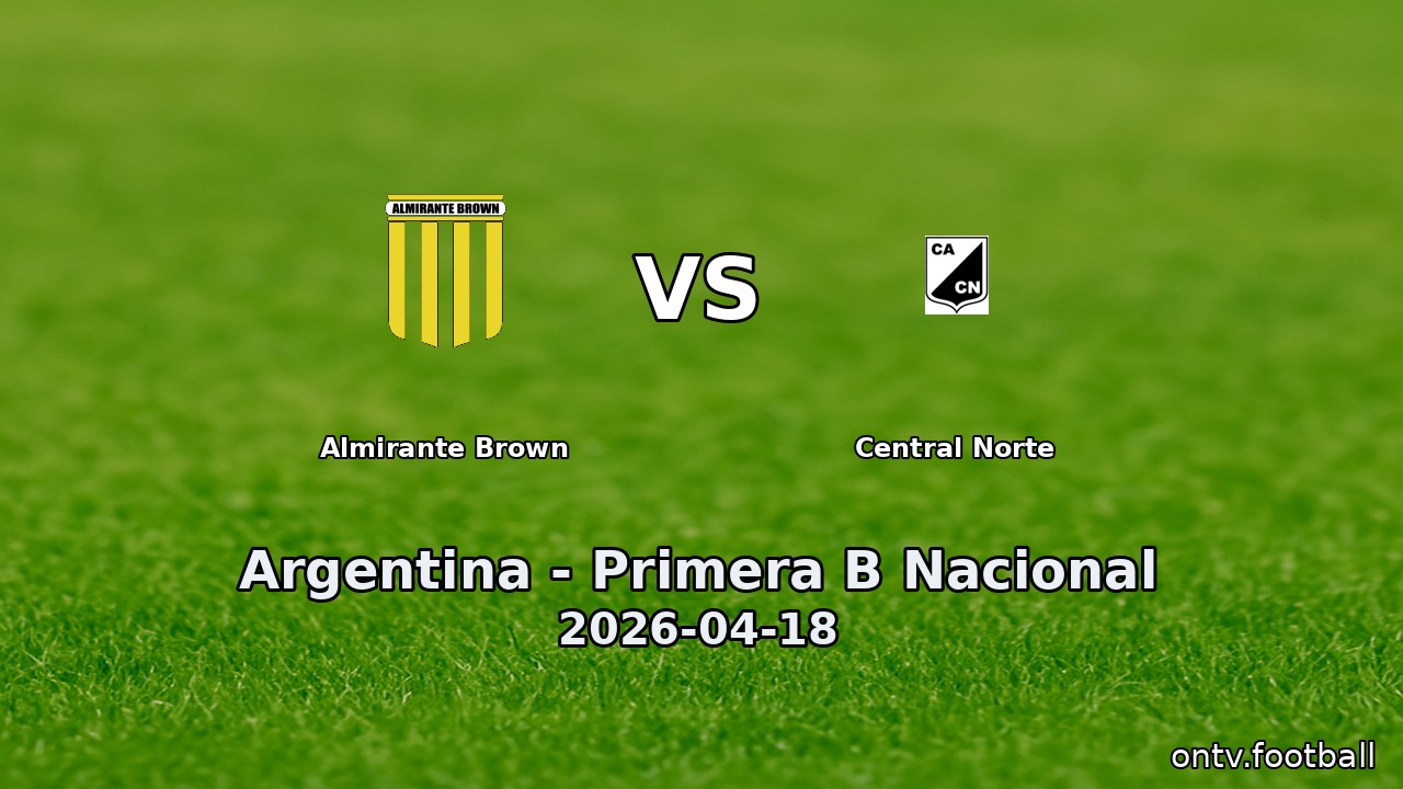 Almirante Brown vs Central Norte