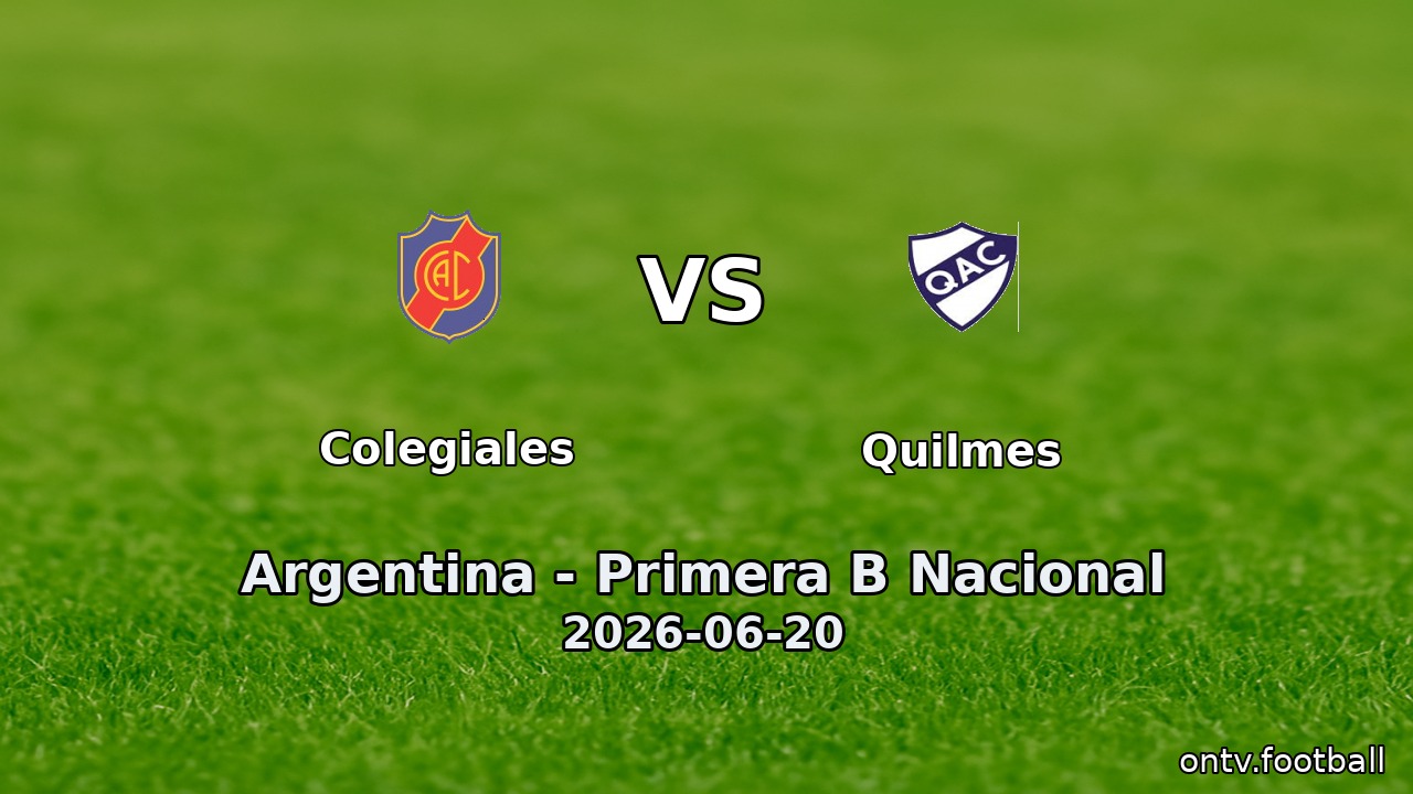 Colegiales vs Quilmes