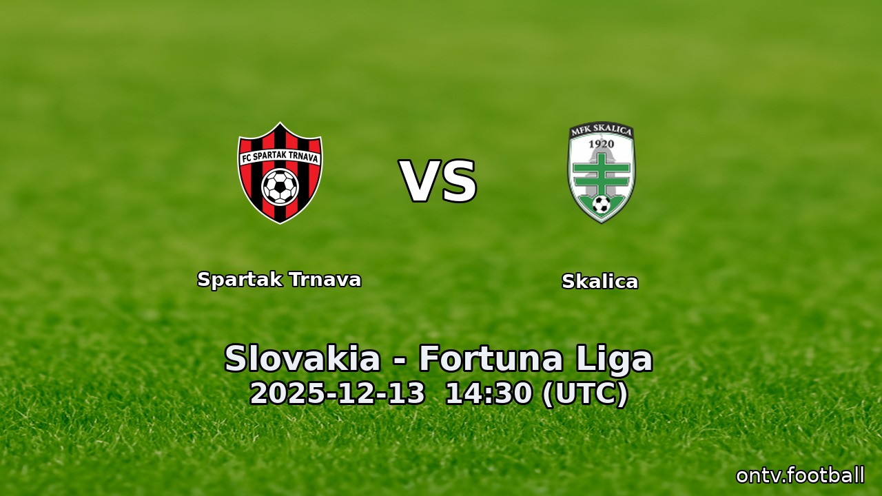 Spartak Trnava vs Skalica