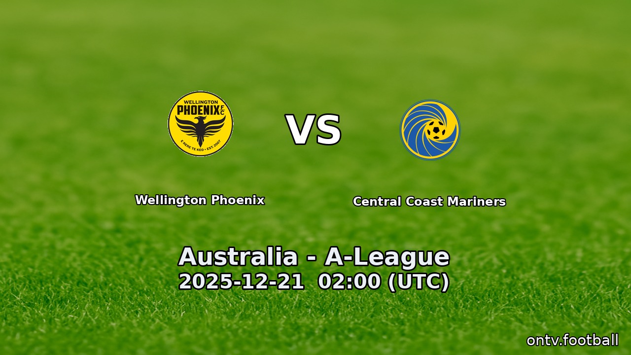 Wellington Phoenix vs Central Coast Mariners