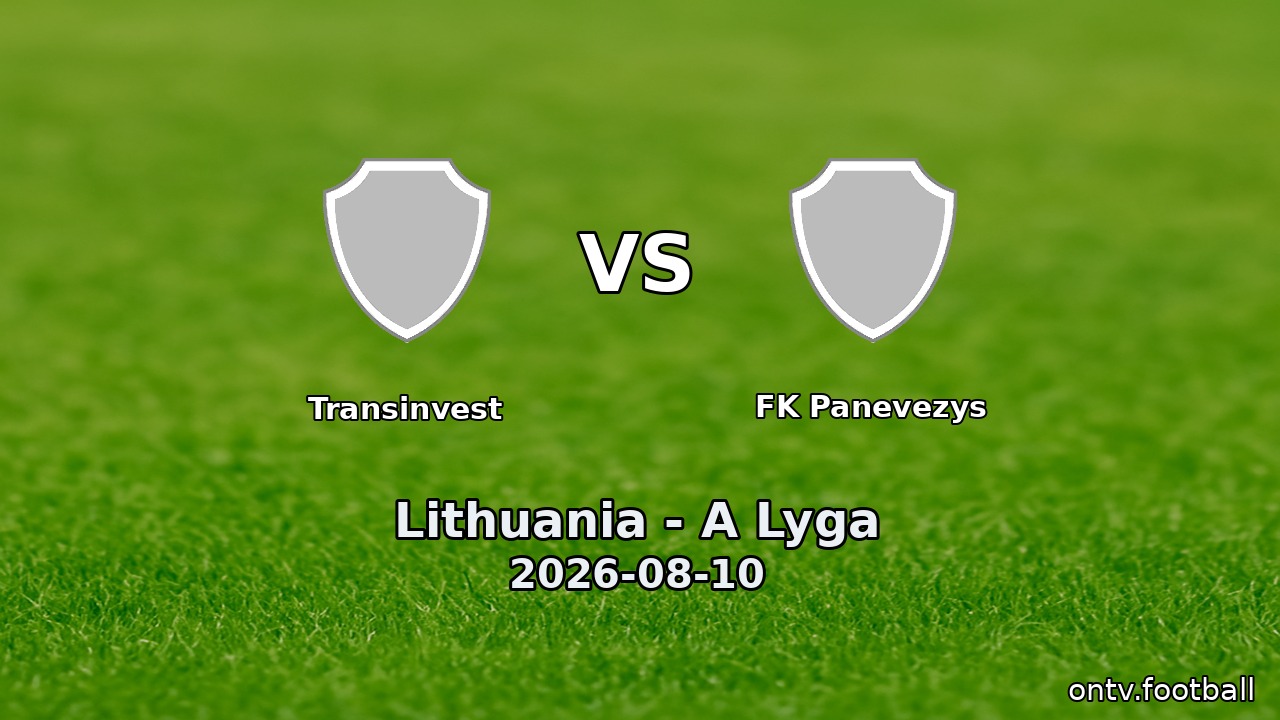 Transinvest vs FK Panevezys