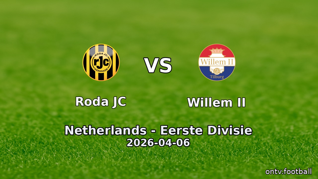 Roda JC vs Willem II