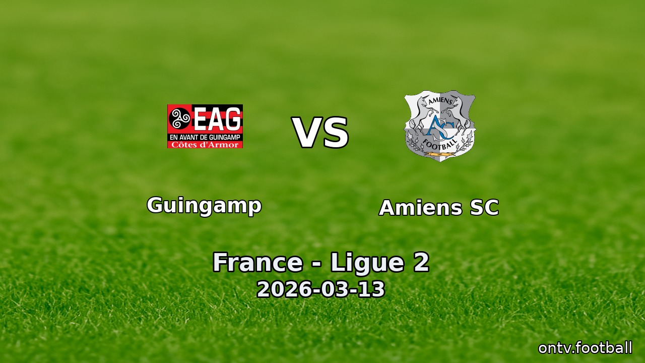 Guingamp vs Amiens SC