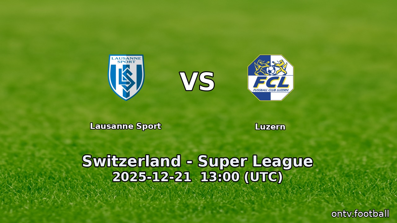 Lausanne Sport vs Luzern