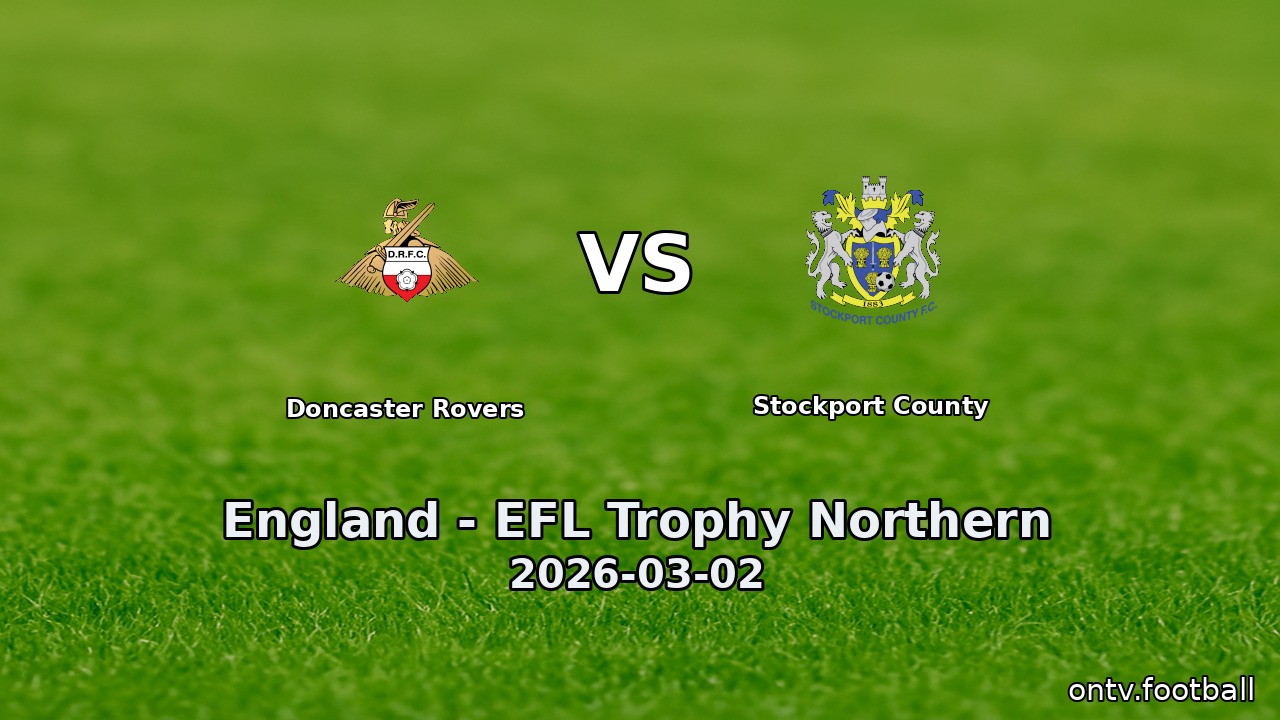 Doncaster Rovers vs Stockport County