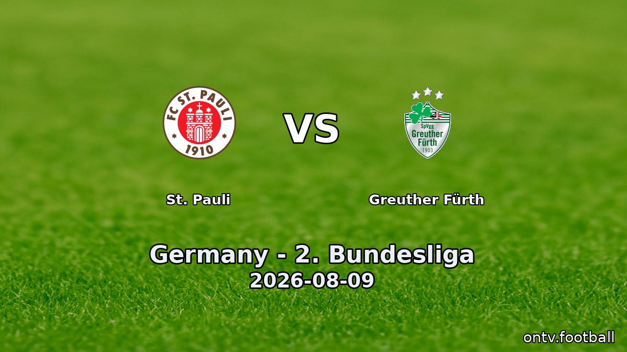 St. Pauli vs Greuther Fürth