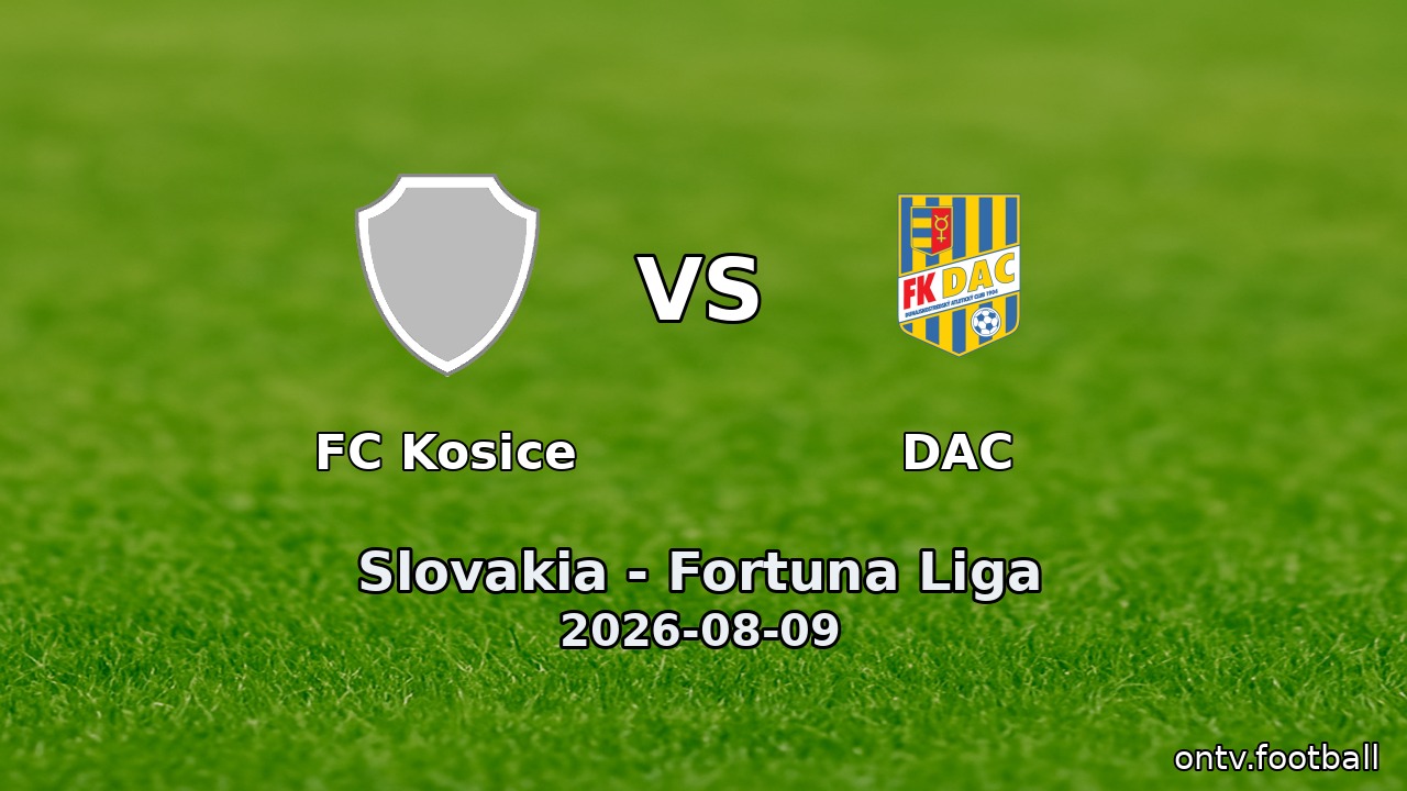 FC Kosice vs DAC