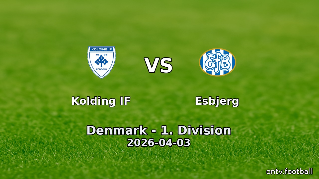 Kolding IF vs Esbjerg