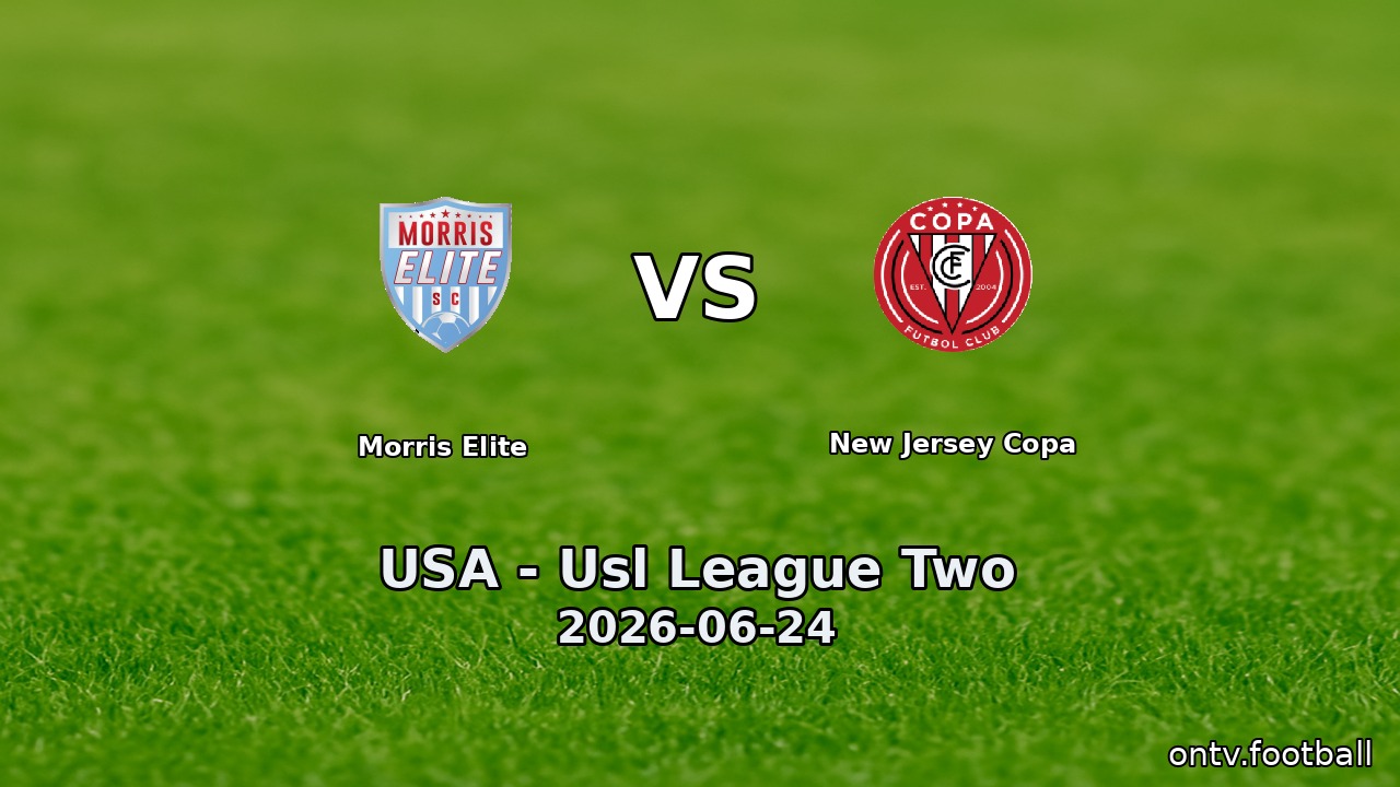 Morris Elite vs New Jersey Copa