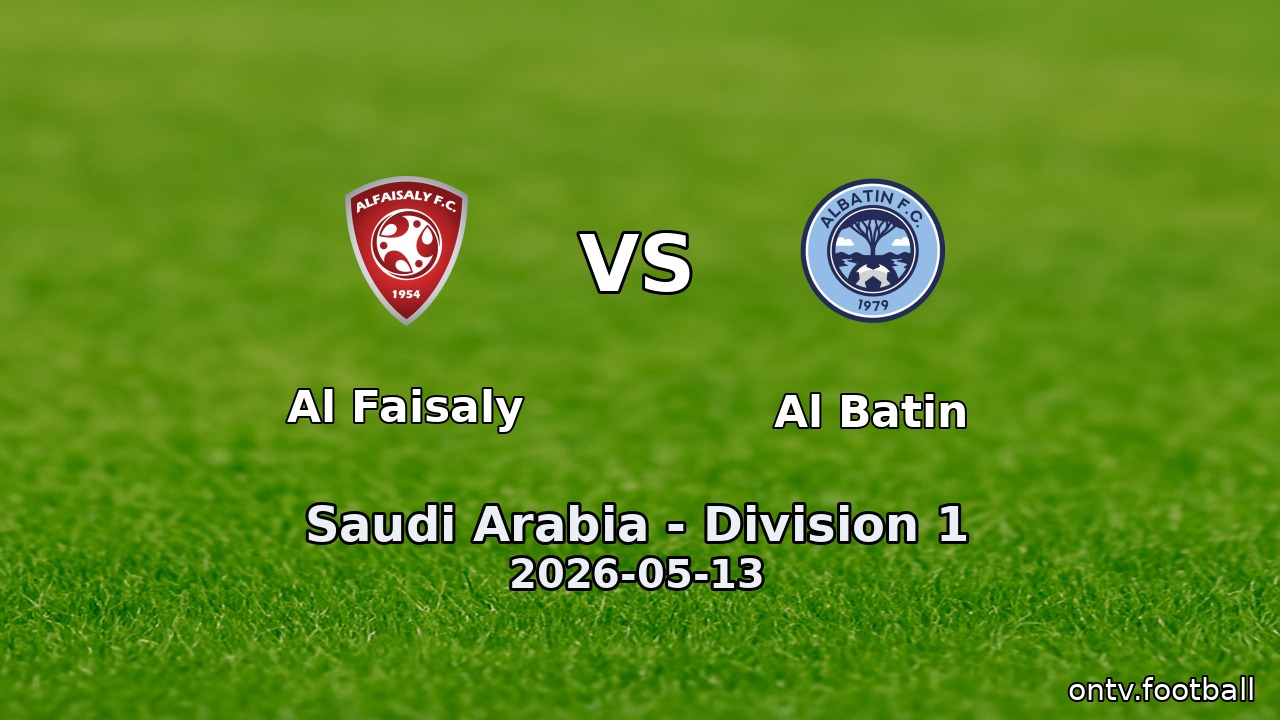 Al Faisaly vs Al Batin