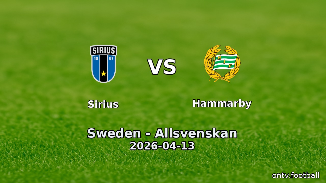 Sirius vs Hammarby