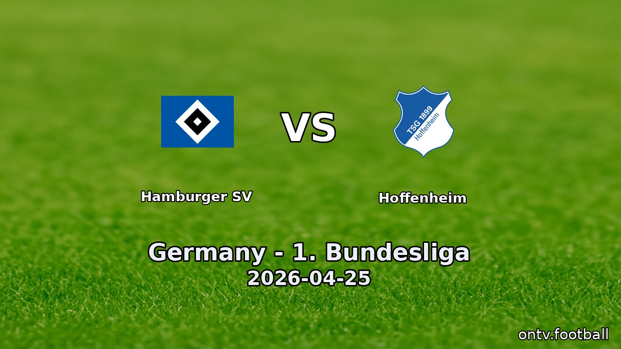 Hamburger SV vs Hoffenheim