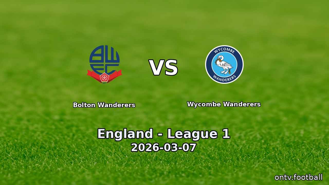 Bolton Wanderers vs Wycombe Wanderers