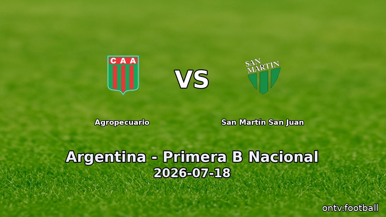 Agropecuario vs San Martín San Juan