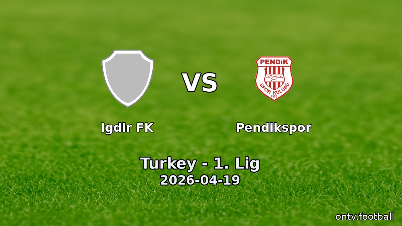 Igdir FK vs Pendikspor