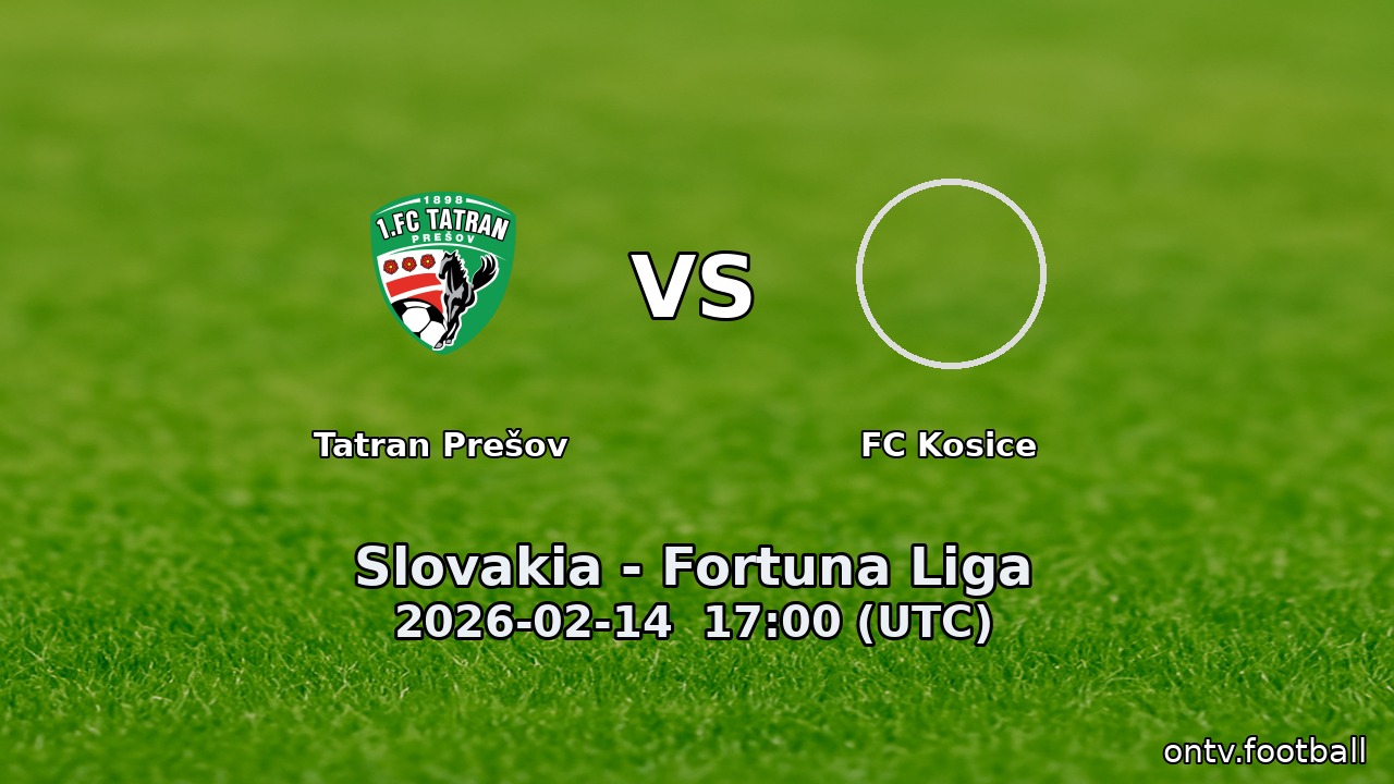 Tatran Prešov vs FC Kosice