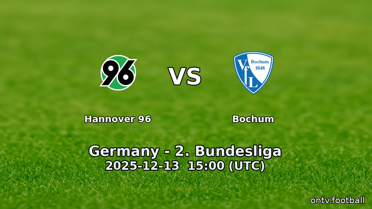 Hannover 96 vs Bochum