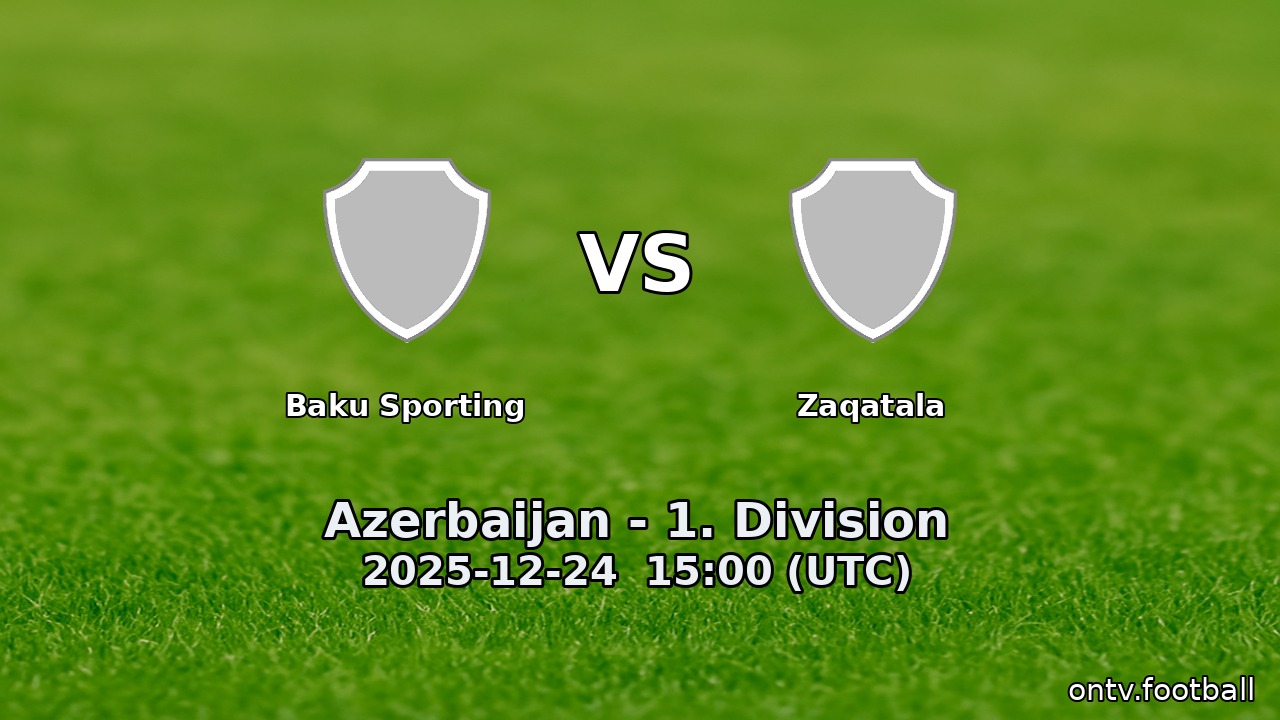 Baku Sporting vs Zaqatala