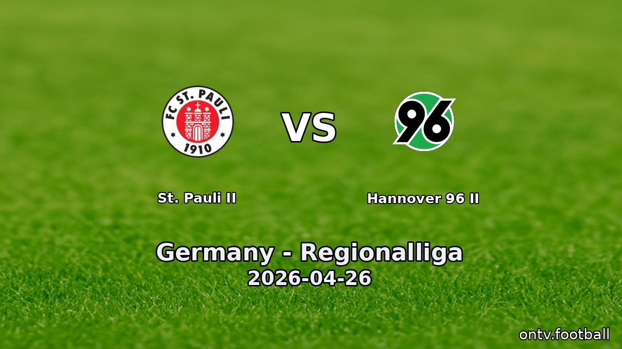 St. Pauli II vs Hannover 96 II