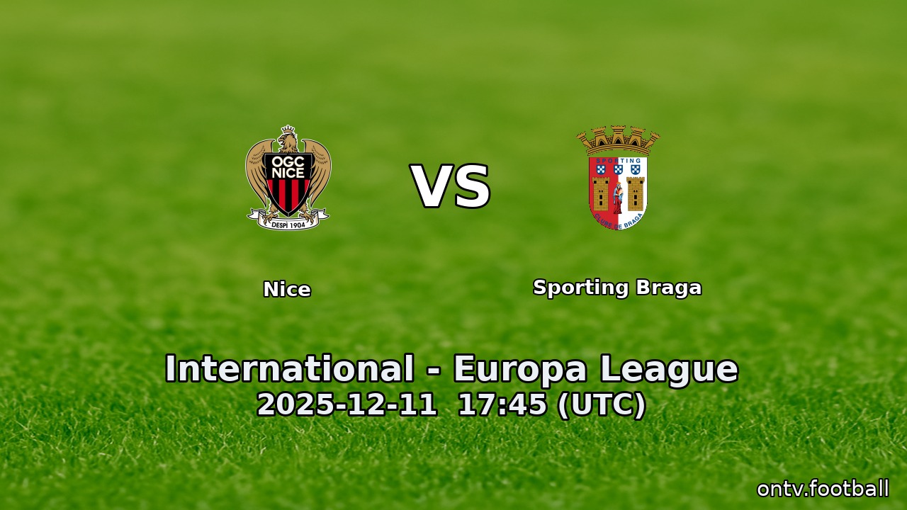 Nice vs Sporting Braga