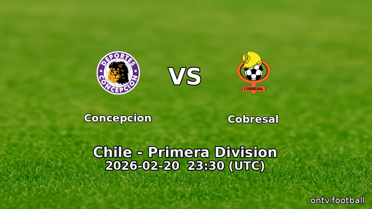 Concepcion vs Cobresal