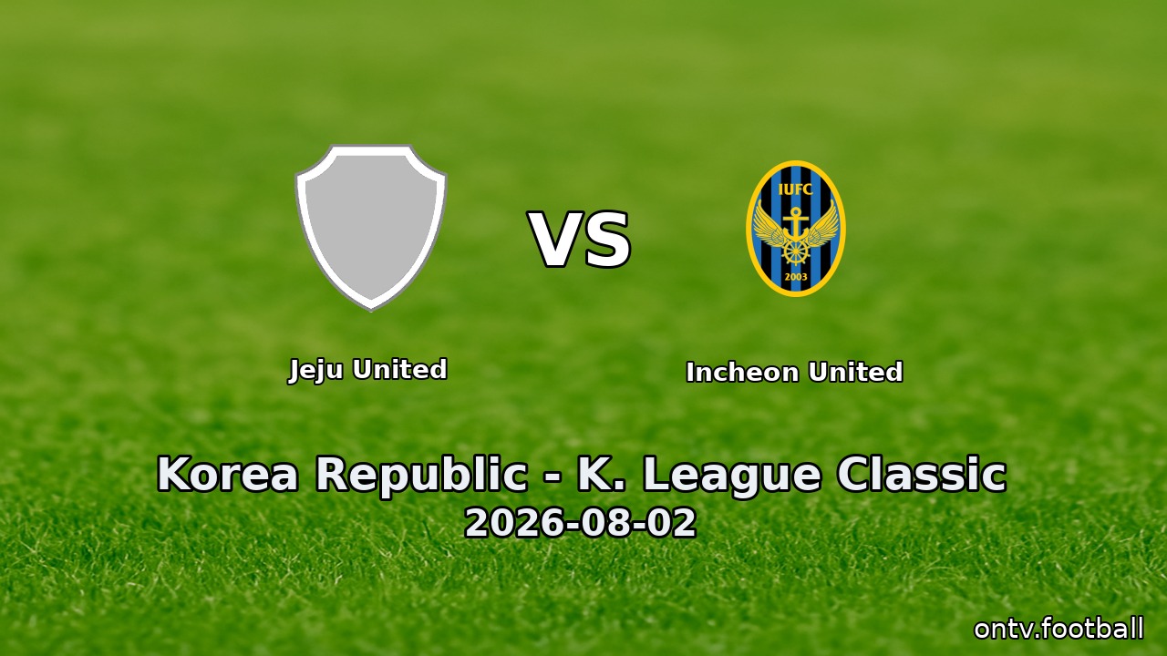 Jeju United vs Incheon United