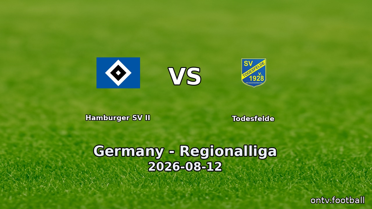 Hamburger SV II vs Todesfelde