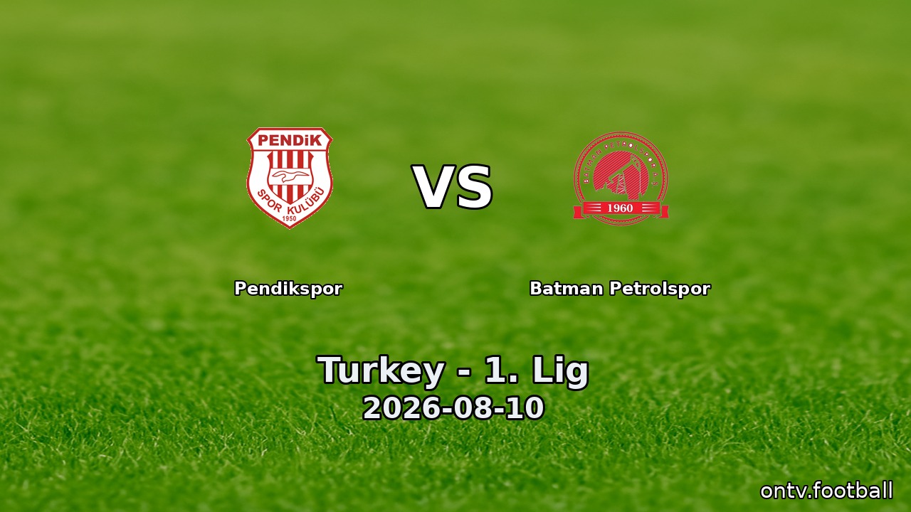 Pendikspor vs Batman Petrolspor