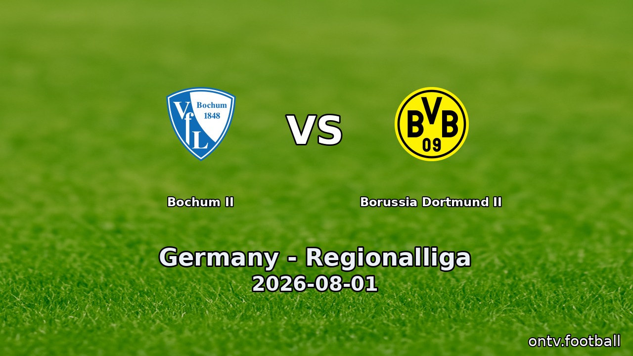 Bochum II vs Borussia Dortmund II