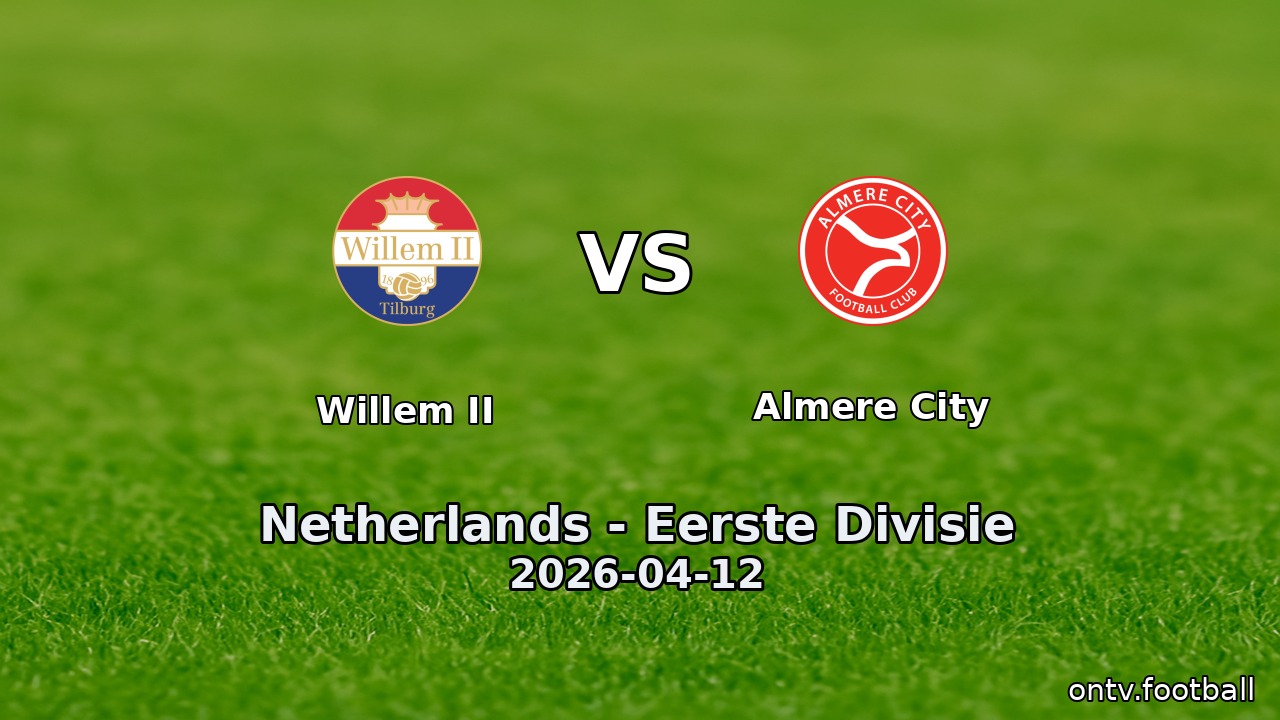 Willem II vs Almere City