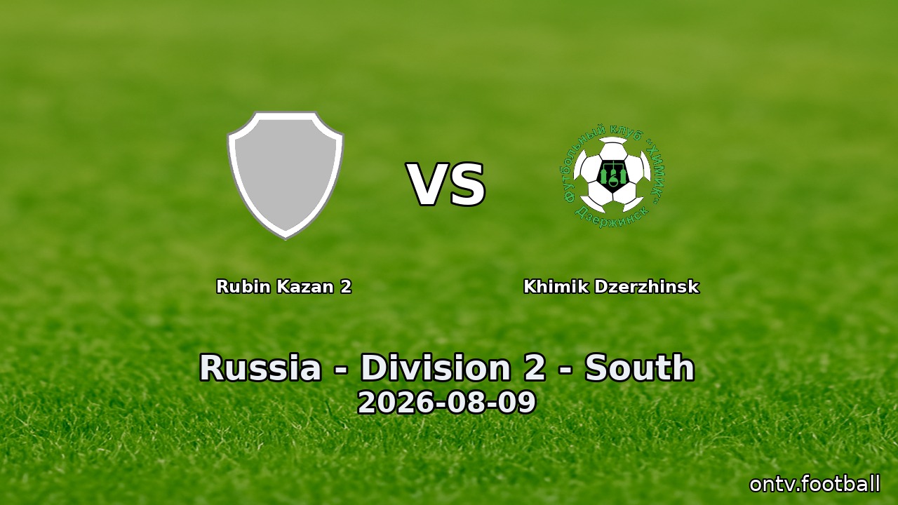 Rubin Kazan 2 vs Khimik Dzerzhinsk