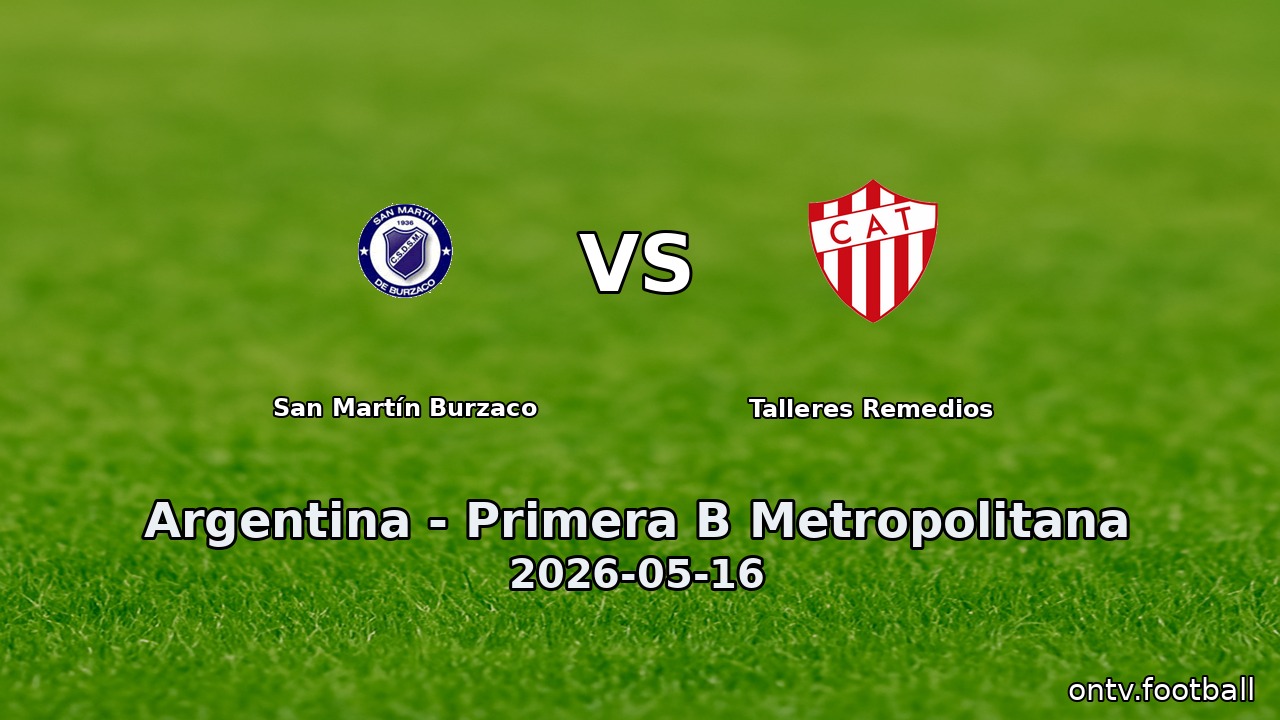 San Martín Burzaco vs Talleres Remedios