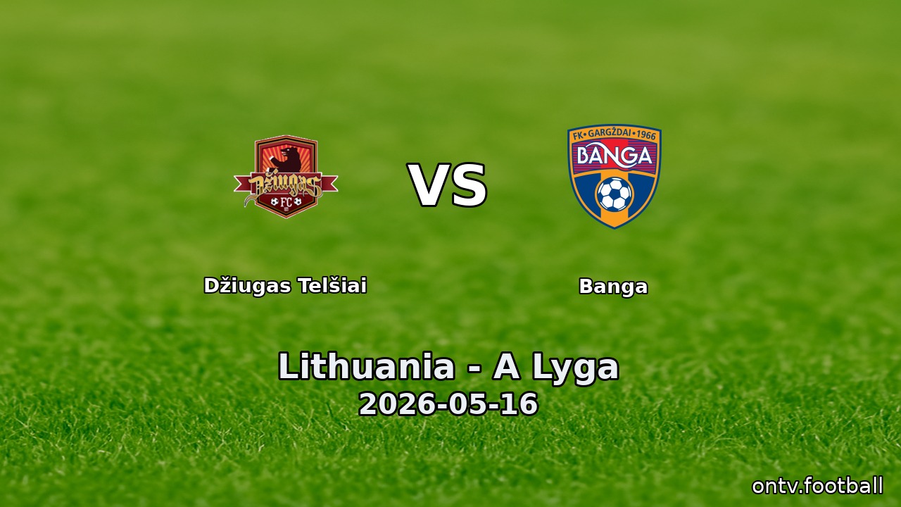 Džiugas Telšiai vs Banga