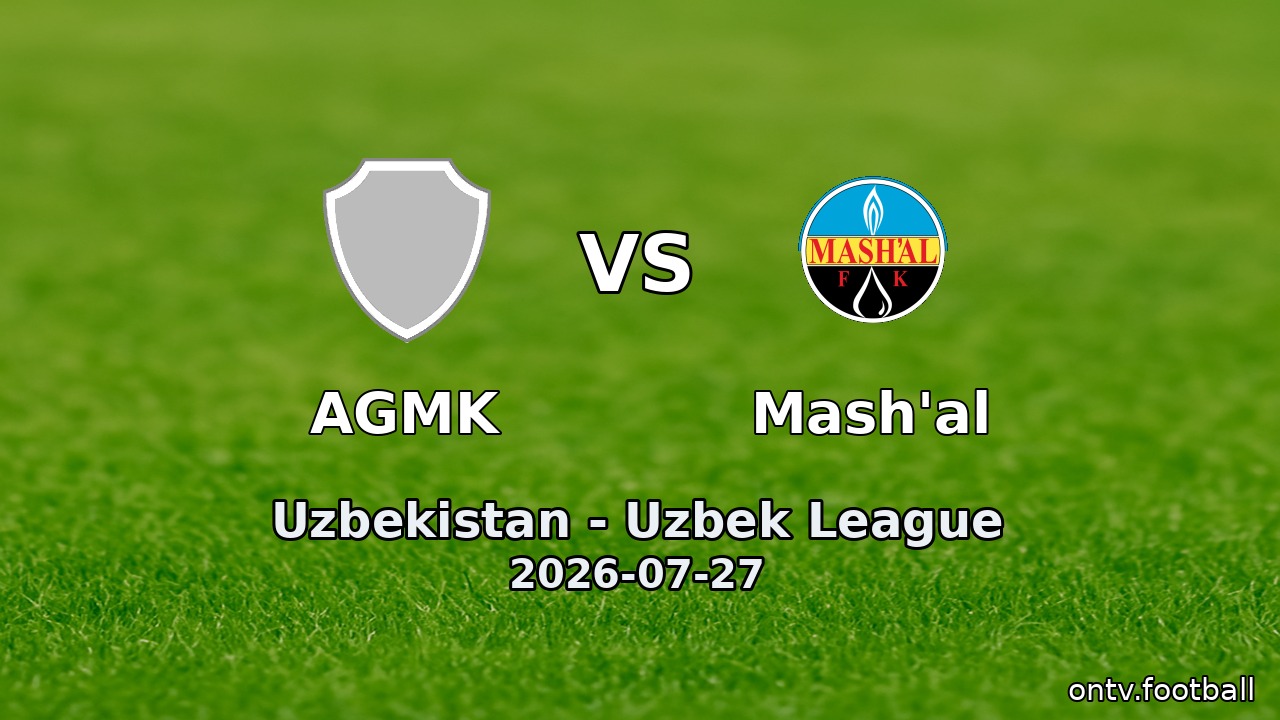 AGMK vs Mash'al