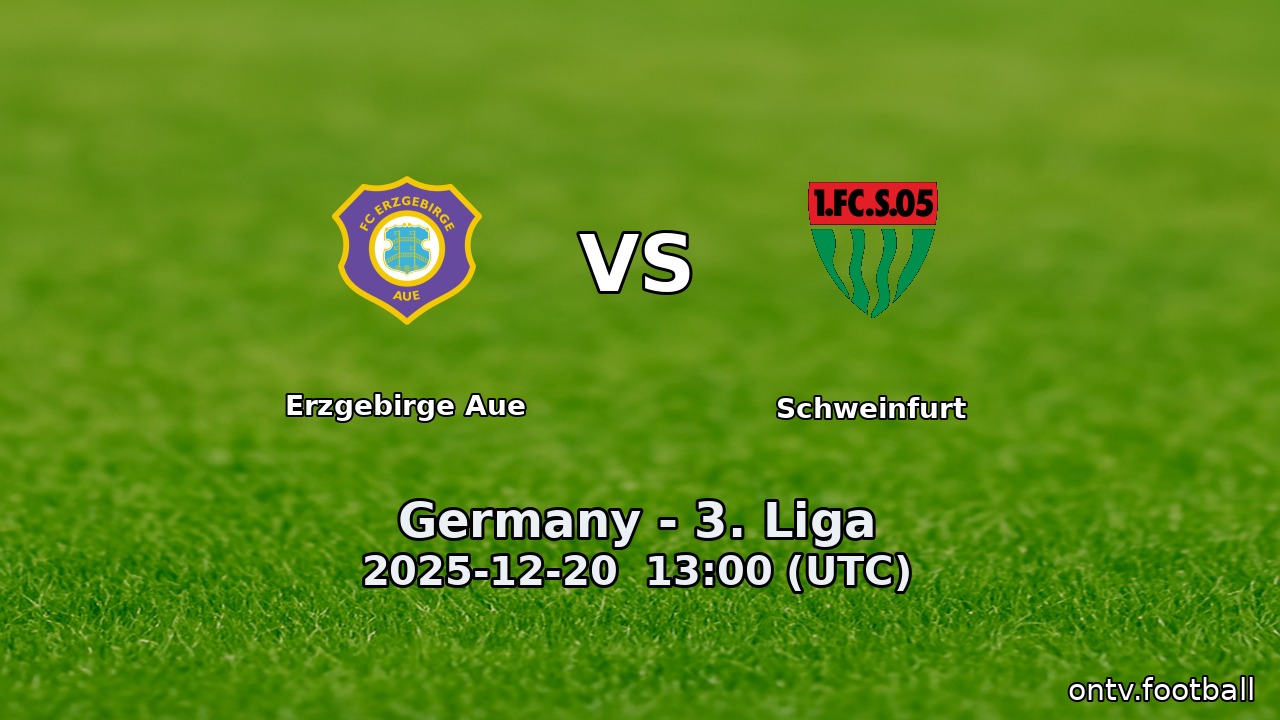 Erzgebirge Aue vs Schweinfurt
