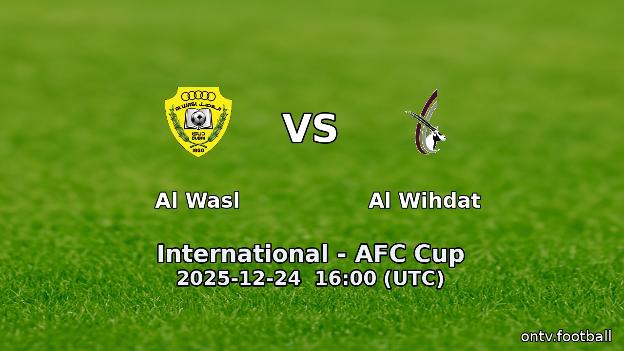 Al Wasl vs Al Wihdat